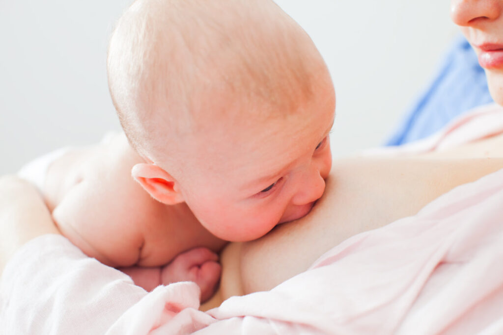 Babies often self-attach (latch-on) to the breast with very little assistance in this position