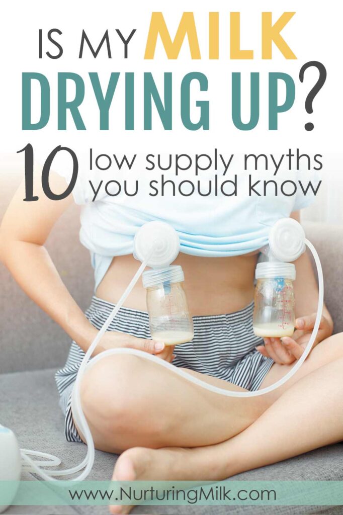 Are you worried your milk is drying up? Here are 10 low milk supply myths you should know about. 