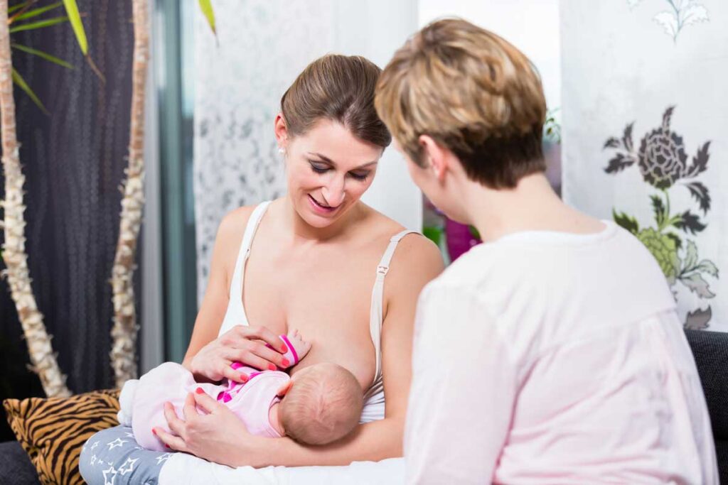 Breastfeeding Parent and Lactation Consultant