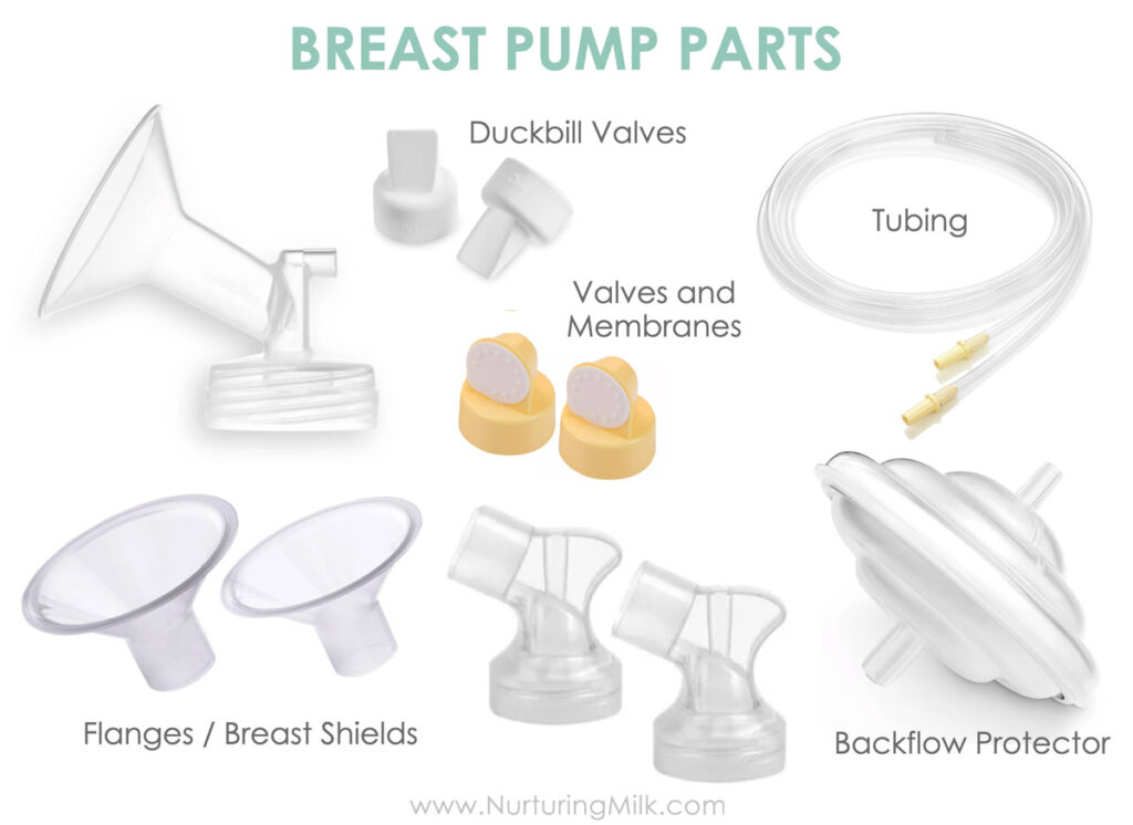 breast pump parts to sterilize