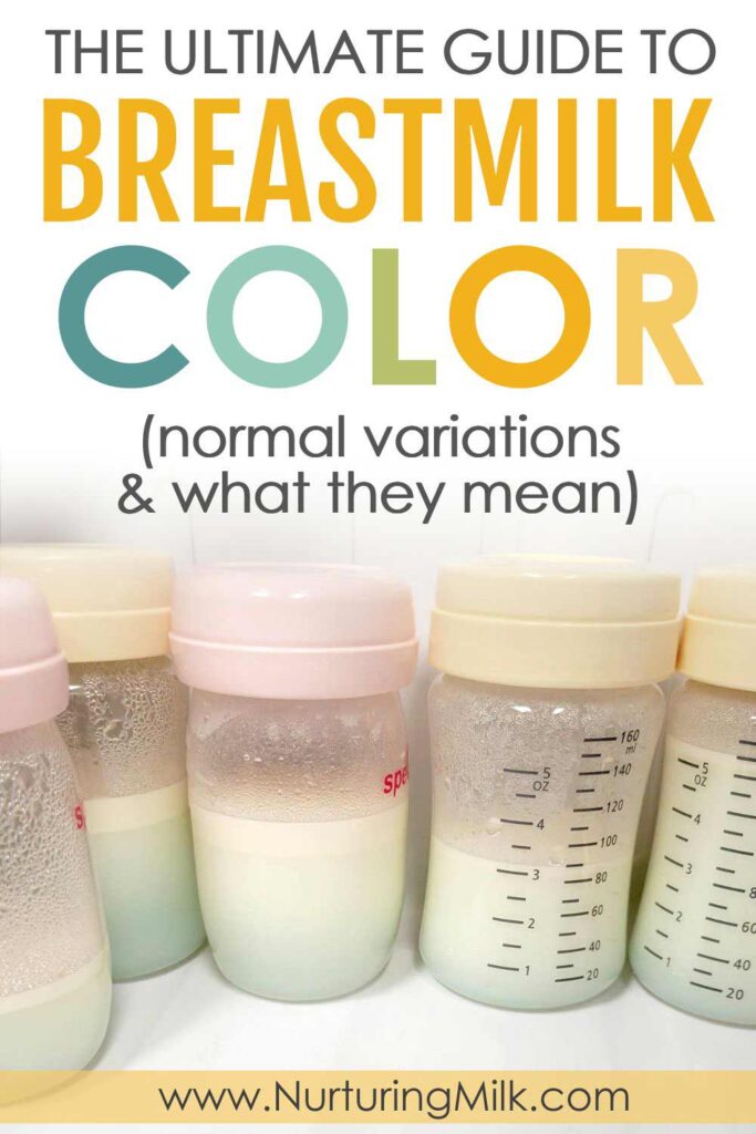 Breastmilk color variations